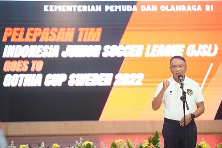 Harapan Menpora ke 15 Pemain Muda IJSL yang Berlaga ke Gothia Cup Swedia 2022