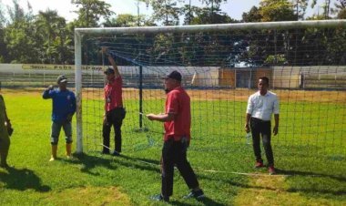 PT LIB Verifikasi Insfratruktur Stadion Baharoeddin Siregar Homebase PSDS Deli Serdang