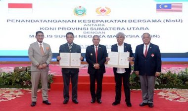 KONI Sumut dan MSN Malaysia Teken MoU Edy Rahmayadi Sebut Momen Tingkatkan Prestasi dan Persaudaraan