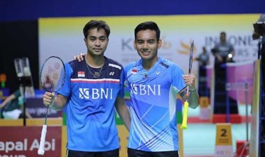 Rahmat/Pramudya Juara Indonesia Masters 2022 Super 100