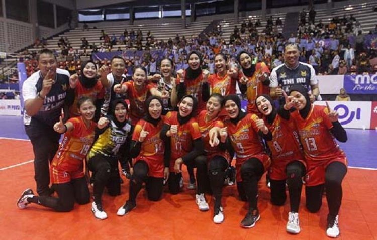 Livoli Divisi Utama 2022: Sapu Bersih Tiga Kemenangan, Tim Putri TNI AU Melaju ke Final