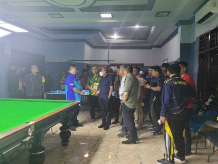 Porporvsu 2022: Gubsu Sambangi Venue Biliar, Beri Motivasi Kepada semua Atlet