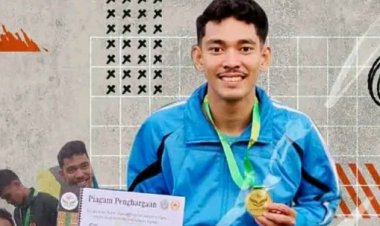 Shafwan Hafiz Raih Emas Kedua Atletik Asahan di Porprovsu 2022