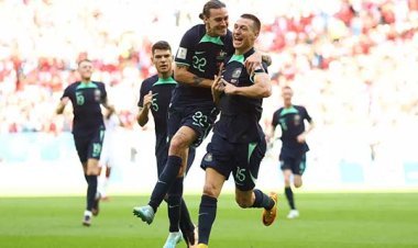 Mitchell Duke Buat Australia Ungguli Tunisia di Babak Pertama