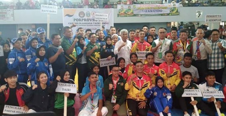 KONI Sumut Puji Jumlah Peserta Cabor Taekwondo Porprovsu 2022 Membludak