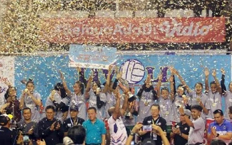 Bank Jatim Pertahankan Gelar Juara Putri Livoli Divisi Utama 2022