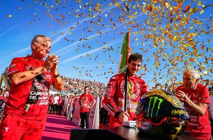 Juara MotoGP 2022, Francesco Bagnaia Dapat Penghargaan dari Pemerintah Italia