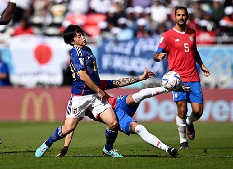 Hasil Jepang Vs Kosta Rika Sama Kuat di Babak Pertama