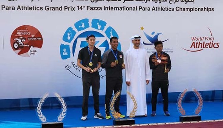 Dua Pelari NPC Sumut Raih Medali Emas di World Athletics Grand Prix di Dubai