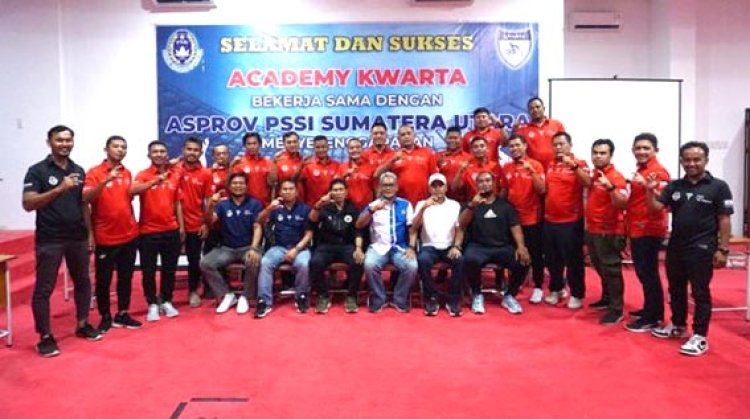 Kerjasama dengan Asprov PSSI Sumut, Academy Kwarta Gelar Kursus Pelatih Lisensi C Diploma