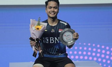 Ingat Ibu Sedang Sakit, Anthony Ginting Menangis Usai Final Indonesia Open 2023