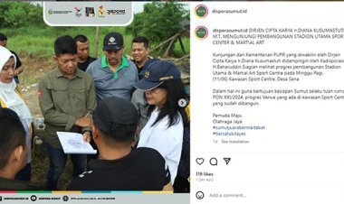 PUPR Juga Kunjungi Kawasan Pembangunan Stadion Utama Sport Center dan Martial Art Sumut