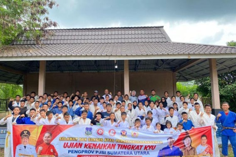 67 Peserta Ikuti Ujian Kenaikan Tingkat Kyu Judo Sumut