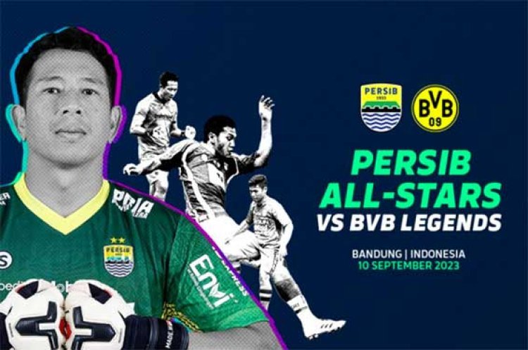 Laga Para Legenda Persib dan Borussia Dortmund di Stadion Siliwangi