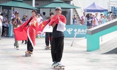 Atlet Skateboard Sanggoe Darma Sukses Raih Medali Perak di Asian Games 2022 Hangzhou