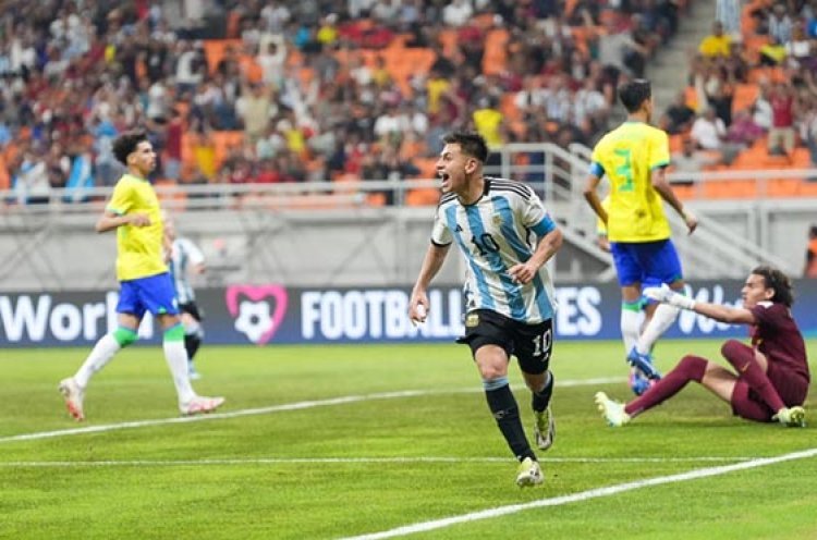 Hasil Piala Dunia U-17 2023: Hat-trick Claudio Echeverri, Argentina ke Semifinal Singkirkan Brasil