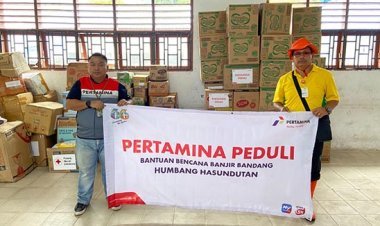 Pertamina Bantu Korban Bencana Banjir Bandang di Humbahas