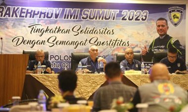 Ijeck Sampaikan Komitmen Kembangkan Sport Tourism Selain Prestasi saat Rakerpov IMI Sumut