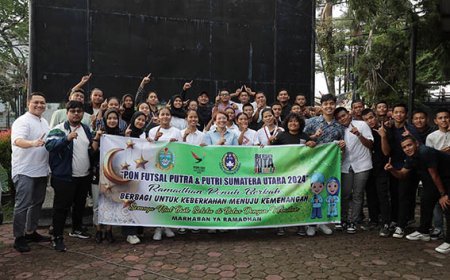 Tim Futsal Sumut PON 2024 Berbagi Keberkahan Menuju Kemenangan