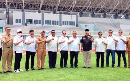 Tinjau Venue PON XXI wilayah Sumut, Ketum KONI Pusat Targetkan Juli 2024 Selesai 
