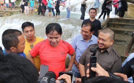 Pj Gubernur Sumut Puji Wisata Air Terjun Aek Sijorni