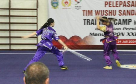 Wushu Sumut Berangkatkan 11 Atlet Sanda PON 2024 ke Guangzhou China dalam Rangka Mematangkan Persiapan