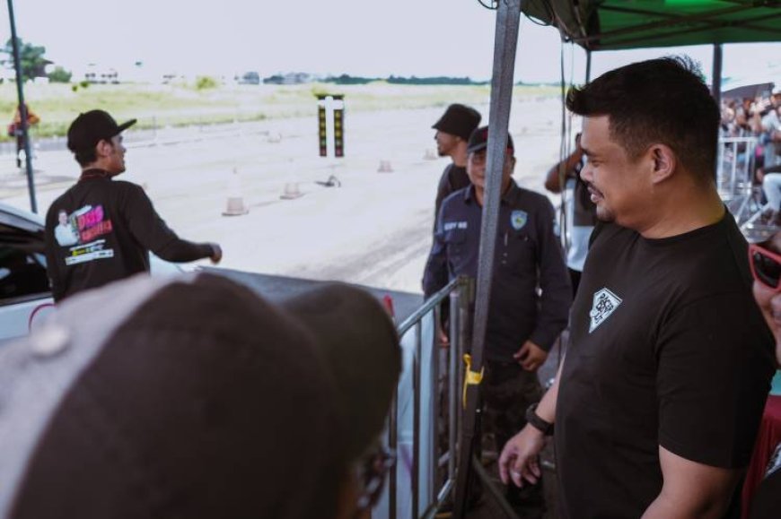Bobby Nasution Jajal Drag Race Menggunakan Mobil Mercedes-Benz