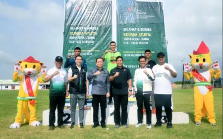 Pecahkan Rekor Nasional, Kejurda Atletik Sumut Lahirkan Level Internasional