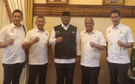 Ketum KONI Pusat Didampingi Pj Gubernur Safrizal Tinjau Persiapan PON diwilayah Aceh