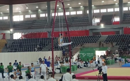 Pertandingan Pembuka PON XXI Di Wilayah Sumut Pada Cabang Olahraga Senam