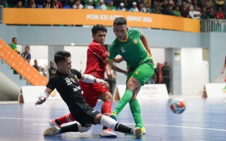 Hasil Cabor Futsal PON 2024, Nusa Tenggara Timur Tahan Sumatera Utara