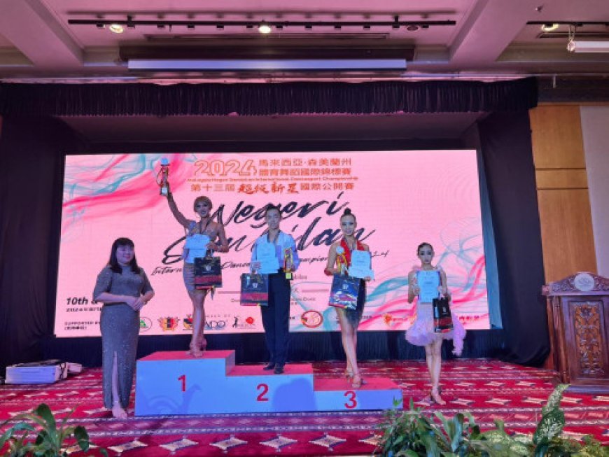 Tim Dancesport Sumatera Utara PON 2024 Juara di Kejuaraan Internasional Malaysia