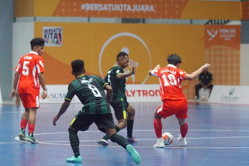 Hasil Cabor Futsal PON 2024 Papua Pegunungan Takluk 2-6 dari Kalimantan Timur