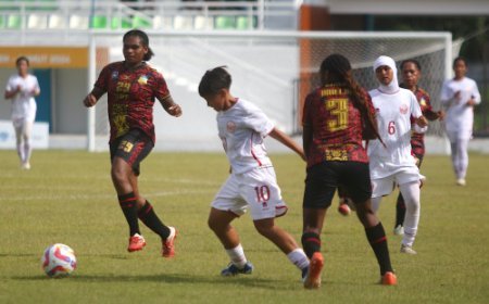 Tim Sepakbola Putri DKI Jakarta Kalahkan Papua dengan Skor 2-1