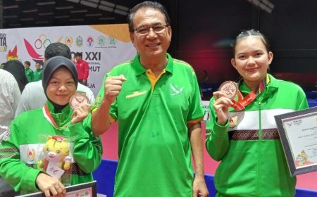 Penantian 20 Tahun, Sumut Dapat Medali Tenis Meja di PON XXI 2024