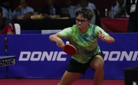 Lampung dan DKI Jakarta Berbagi Emas Tenis Meja Nomor Tunggal