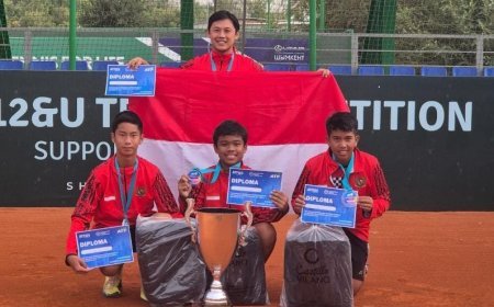 Atlet Tenis Indonesia Raih Gelar Juara Asia