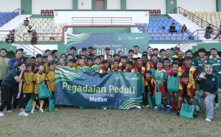 Libatkan PSMS Medan, Pegadaian Peduli Gelar Coaching Clinic untuk Generasi Muda Sepak Bola Sumut