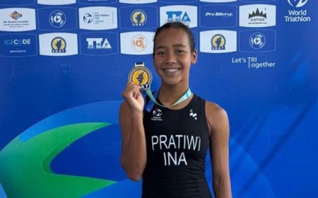 Ayu Pertiwi Martina Juara Asia Triathlon Cup Chennai 2025