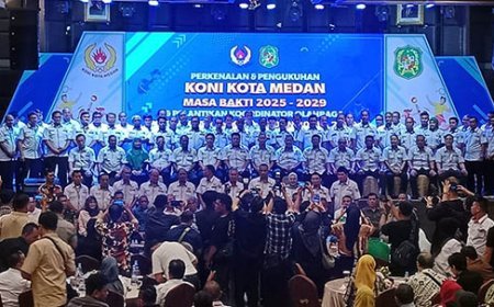 Pengurus Baru KONI Kota Medan 2025–2029 Resmi Diperkenalkan
