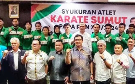 Tim Karate Sumut Gelar Syukuran Usai Raih Prestasi di PON XXI