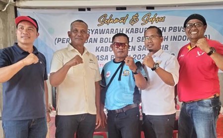 Castro Benget Silalahi Terpilih Aklamasi Pimpin PBVSI Samosir 2025–2029