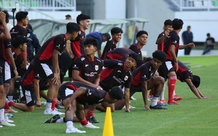 Latihan Perdana Timnas U-17 di Medan, Fokus Pemulihan dan Strategi Hadapi Tajikistan