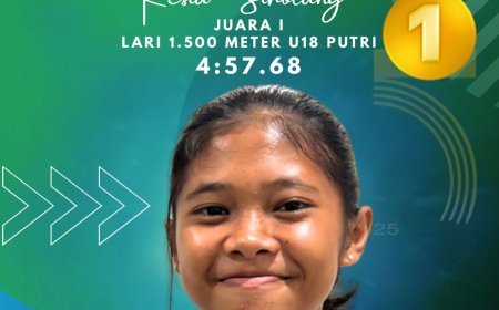 Kesia Sihotang Sumbang Emas untuk Sumut di Kejurnas Atletik 2025