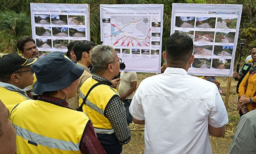 Jalan Rusak Labura–Toba Mulai Diperbaiki, Bobby Nasution: Bertahap Hingga 2026