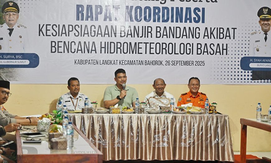 Antisipasi Banjir Bandang di Bukit Lawang, Bobby Nasution Tekankan Mitigasi Sejak Dini