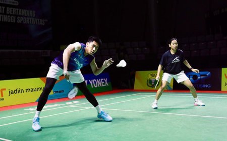 Tim Bulutangkis Indonesia Jalani Latihan Resmi Jelang Wondr by BNI Indonesia Masters 2025 di Medan