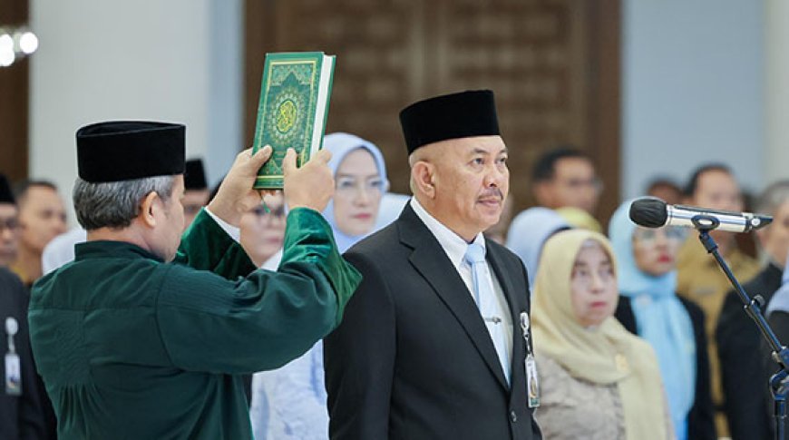 Bobby Nasution Lantik Sulaiman Harahap sebagai Pj Sekda Sumut, Tegaskan Pentingnya Kolaborasi dan Integritas Birokrasi