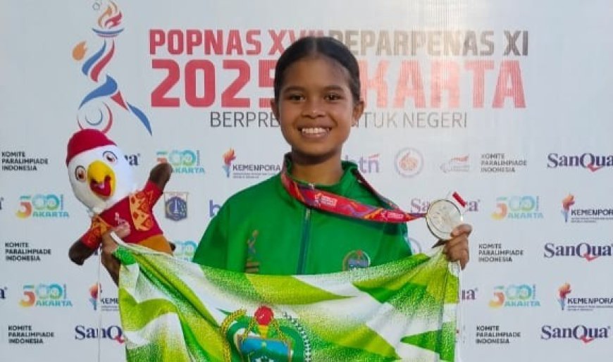 Pelari Muda Nirwana Etamala Manik Persembahkan Emas Perdana untuk Sumut di Popnas 2025