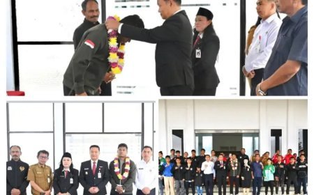 BUPATI HUMBANG HASUNDUTAN APRESIASI ATLET WUSHU NASIONAL SAMUEL MARBUN DAN ATLET BERPRESTASI ASAL HUMBAHAS